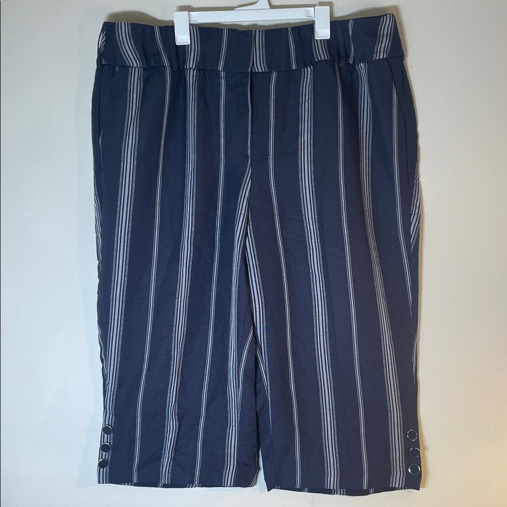 Lane Bryant The Laney Highrise With Power Pockets Crop Pants -Linen Blend. 24